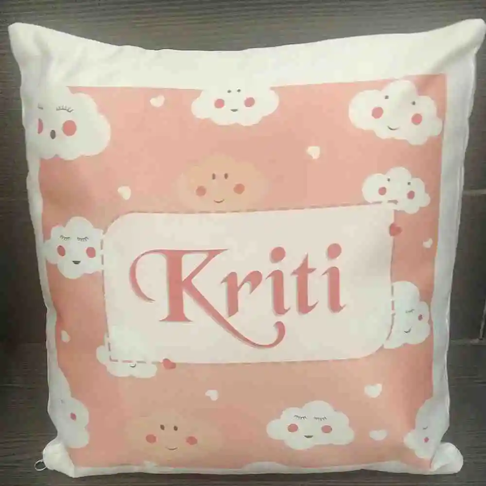 Personalized Cloud Themed Cushion